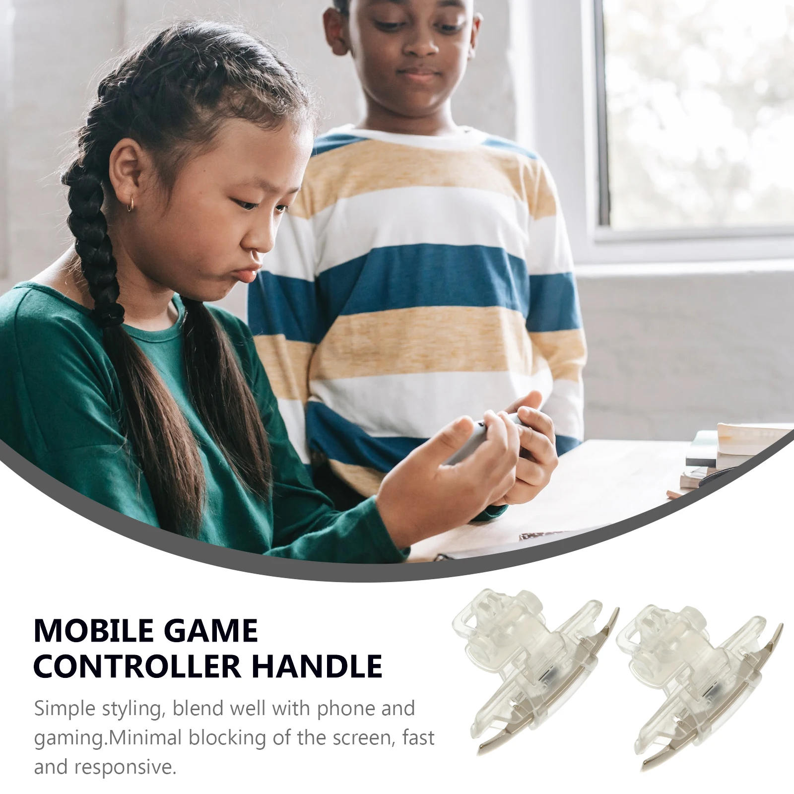 1 Pair Mobile Game Controller Handle Trigger For 4.7-6.5 Inch Smartphone Shooter Gamepad Enhanced Accuracy Responsive Gaming
1 Pair Mobile Game Controller Handle Trigger For 4.7-6.5 Inch Smartphone Shooter Gamepad Enhanced Accuracy Responsive Gaming
