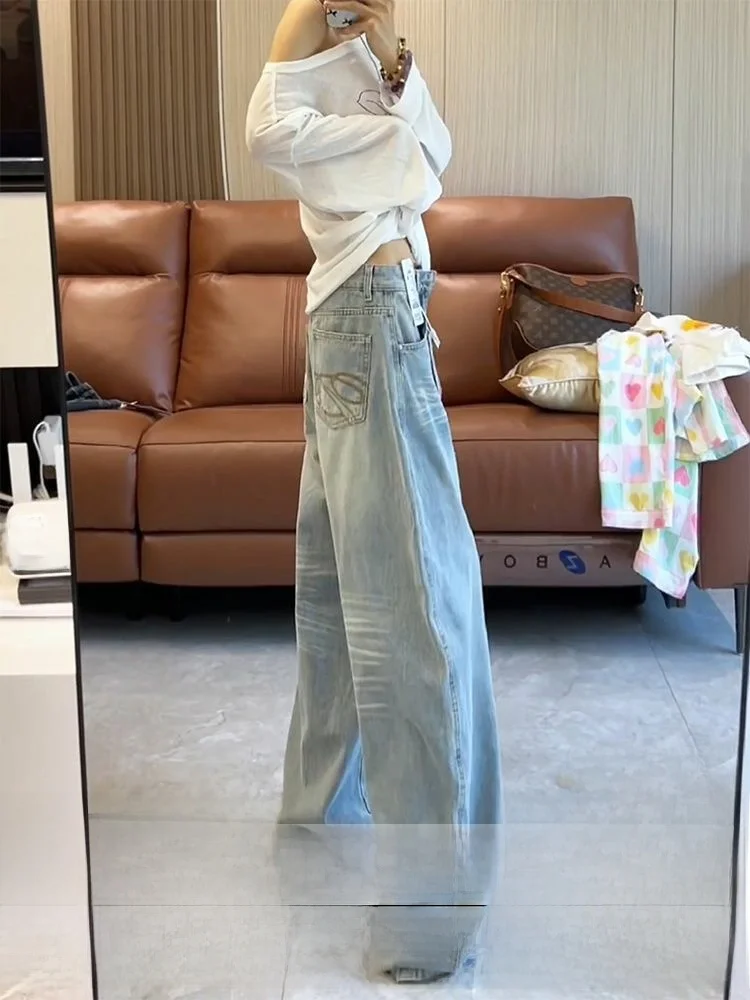 Легкие женские джинсы свободного покроя с вышивкой, повседневные прямые брюки с низкой талией, осенне-зимние утягивающие брюки
Легкие женские джинсы свободного покроя с вышивкой, повседневные прямые брюки с низкой талией, осенне-зимние утягивающие брюки