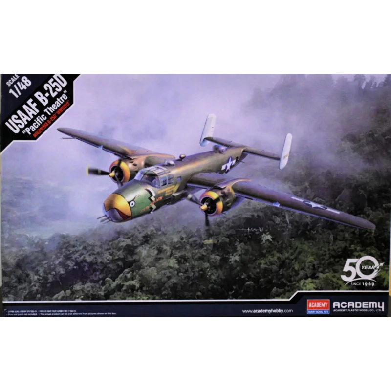 Academy 1/48 assembly model 12328 USAAF B-25D "Pacific Theatre" -Aircraft Model Kit
Academy 1/48 assembly model 12328 USAAF B-25D "Pacific Theatre" -Aircraft Model Kit