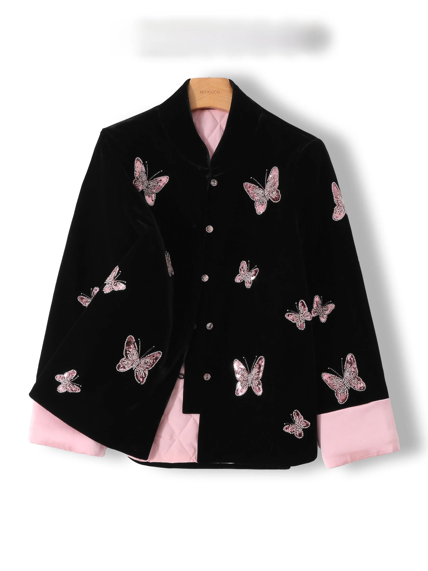 Elegant New Chinese Style Velvet Embroidery Cotton Jacket Women's Autumn Winter Thickened Loose Fit Short Coat
Elegant New Chinese Style Velvet Embroidery Cotton Jacket Women's Autumn Winter Thickened Loose Fit Short Coat