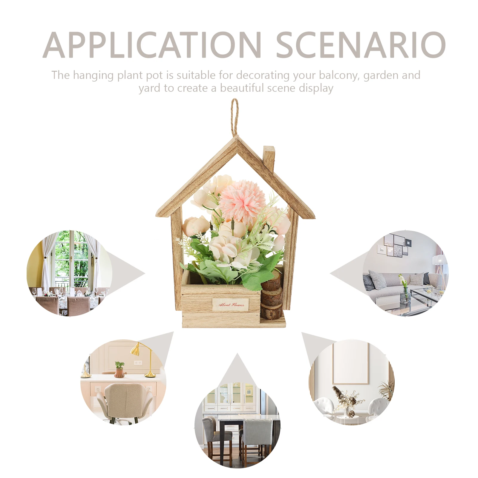 Indoor Wall Flower Pot Artificial Flower Hanging Basket Wood Fake Outdoor Hanging Plants Decor for Home Office Decoration
Indoor Wall Flower Pot Artificial Flower Hanging Basket Wood Fake Outdoor Hanging Plants Decor for Home Office Decoration