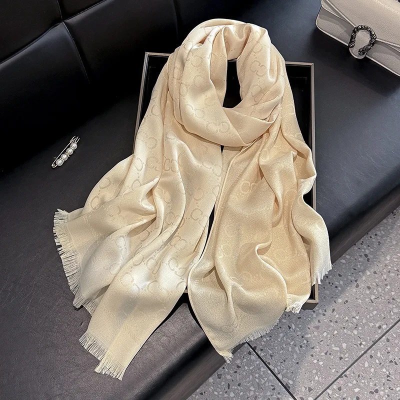 Women's Silk Scarf, Spring New Arrivals, Gold Silk Fashionable Premium Versatile 100% Silk Shawl, Sun Protection, Cotton Scarf
Women's Silk Scarf, Spring New Arrivals, Gold Silk Fashionable Premium Versatile 100% Silk Shawl, Sun Protection, Cotton Scarf