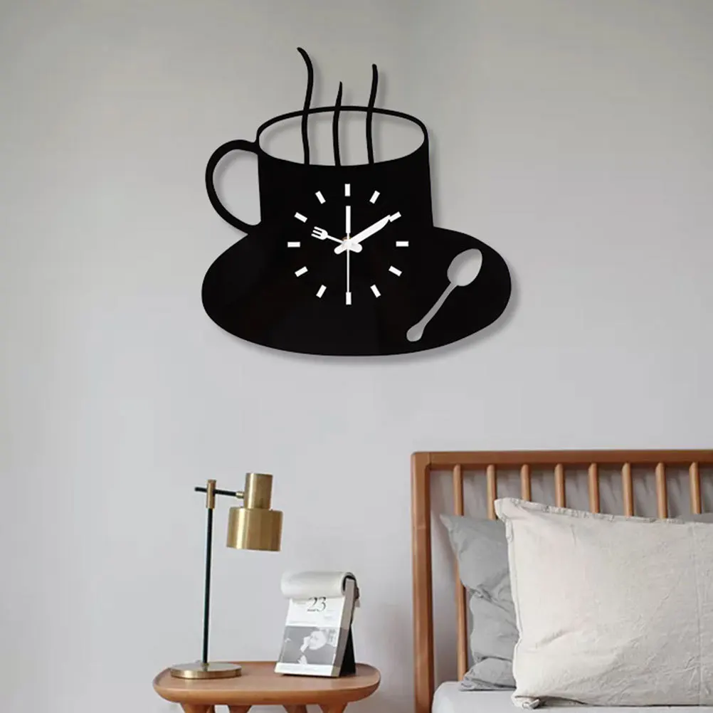 Creative Coffee-Looking Wall Hanging Clock Black Acrylic Decor Modern Living Room Bedroom Wall Clock Mute Decorative
Creative Coffee-Looking Wall Hanging Clock Black Acrylic Decor Modern Living Room Bedroom Wall Clock Mute Decorative