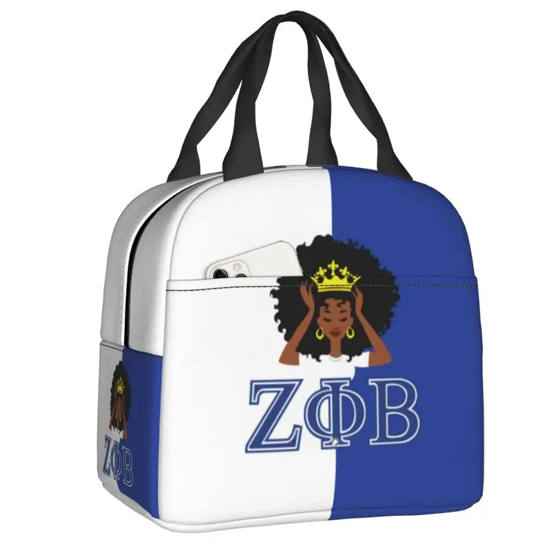 Custom Zeta Phi Beta Sorority Insulated Lunch Bag for Travel ZOB Greek Letter 1920 Waterproof Cooler Thermal Lunch Box Children
Custom Zeta Phi Beta Sorority Insulated Lunch Bag for Travel ZOB Greek Letter 1920 Waterproof Cooler Thermal Lunch Box Children