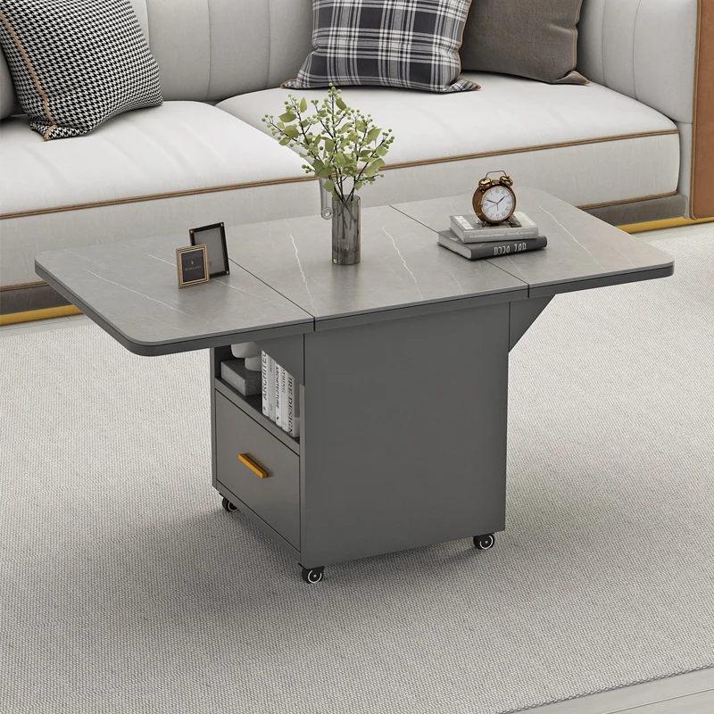 Simple and modern light luxury rock slab household coffee table folding table tea table small apartment living room movable side
Simple and modern light luxury rock slab household coffee table folding table tea table small apartment living room movable side