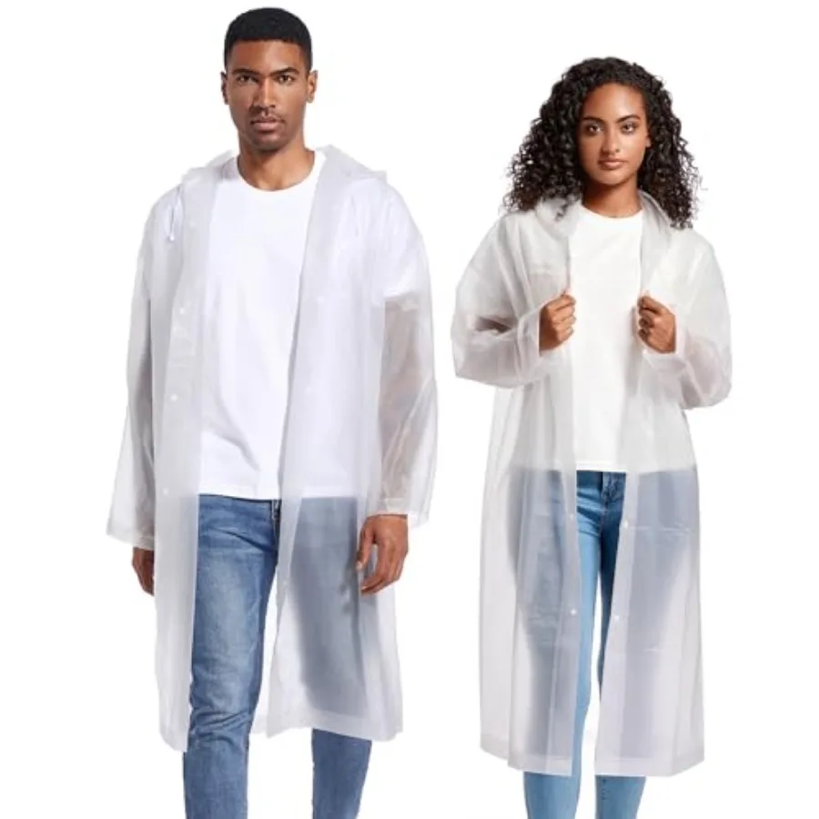 Rain Ponchos for Adults Raincoats 2 PACK Reusable Rain Jackets Emergency Rain Ponchos with Hooded
Rain Ponchos for Adults Raincoats 2 PACK Reusable Rain Jackets Emergency Rain Ponchos with Hooded