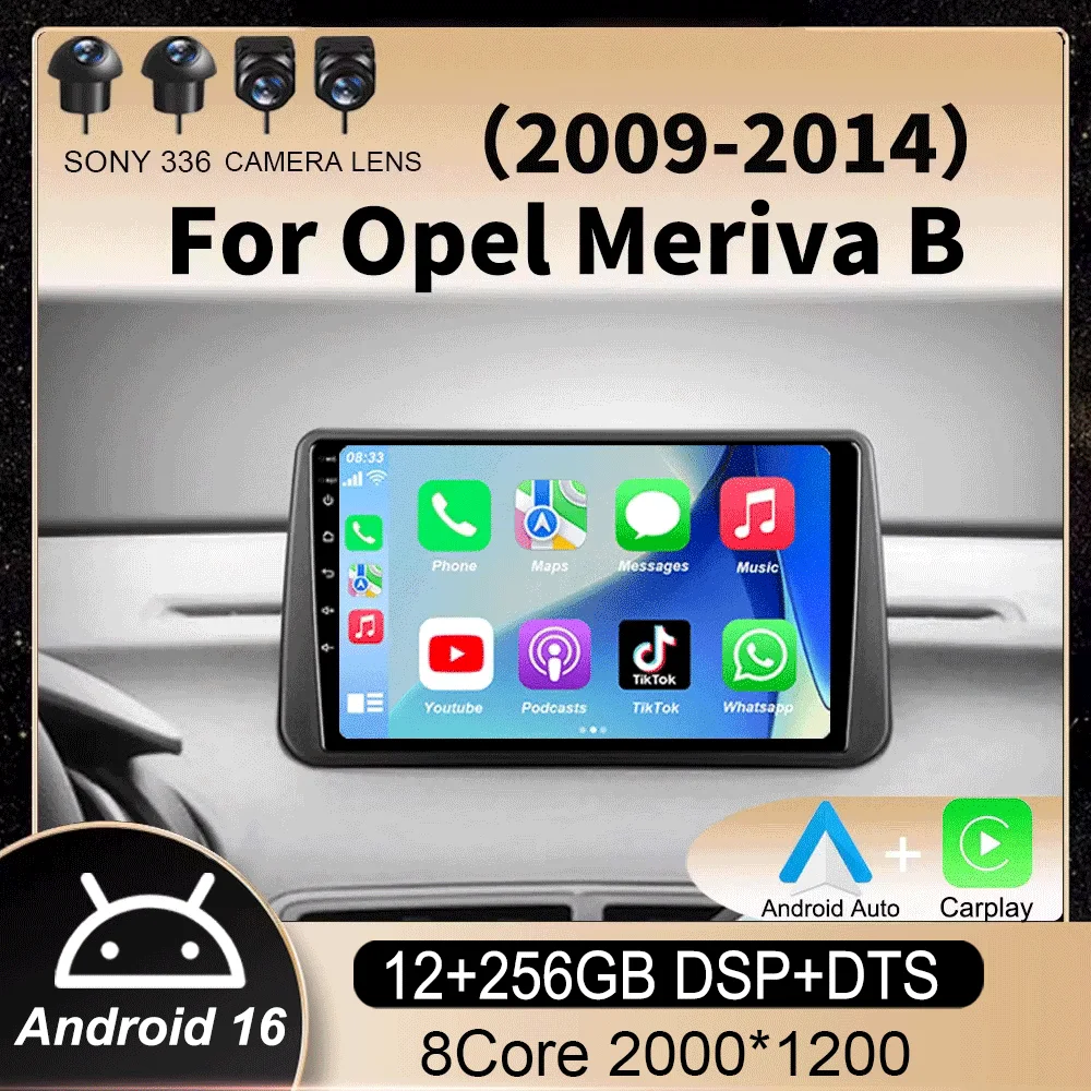 Android 16 Carplay Auto Car Radio For Opel Meriva B 2009 2010 2011-2014 Navigation Stereo GPS Multimedia Video Player Head Unit
Android 16 Carplay Auto Car Radio For Opel Meriva B 2009 2010 2011-2014 Navigation Stereo GPS Multimedia Video Player Head Unit