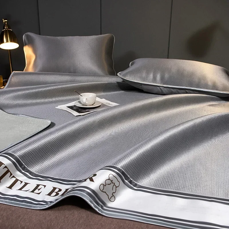 1800D Carbon Light Fibres Cooling Mat for Bed Ice Fiber Sleeping Naked Summer Mat and Pillowcase Cool Down Bed Sheet Set Silky
1800D Carbon Light Fibres Cooling Mat for Bed Ice Fiber Sleeping Naked Summer Mat and Pillowcase Cool Down Bed Sheet Set Silky