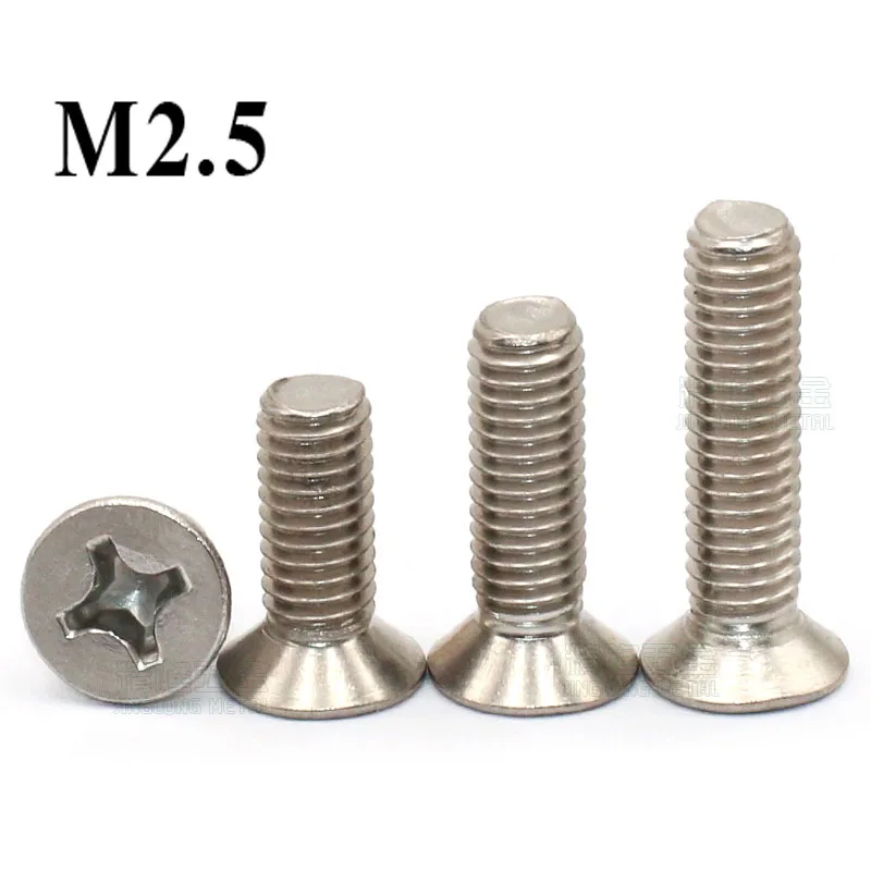 100Pcs KM2.5*4/5/6/8/10/12/14/16/18/20/25/30mm Machine Laptop Screw Countersunk Head Phillips Cross Accessories Bolts
100Pcs KM2.5*4/5/6/8/10/12/14/16/18/20/25/30mm Machine Laptop Screw Countersunk Head Phillips Cross Accessories Bolts