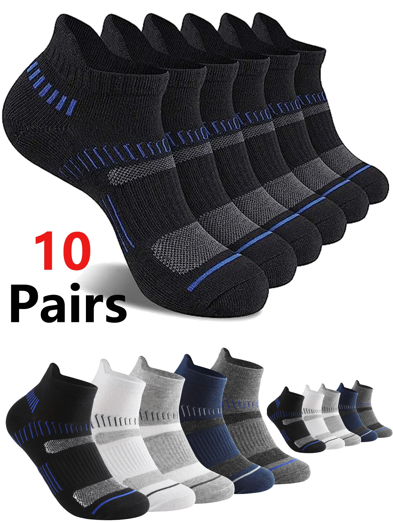 Men's Cotton Sports Socks Set - 5/10/30 Pairs Mesh Breathable for Running Basketball Cycling - Short Male Socks
Men's Cotton Sports Socks Set - 5/10/30 Pairs Mesh Breathable for Running Basketball Cycling - Short Male Socks