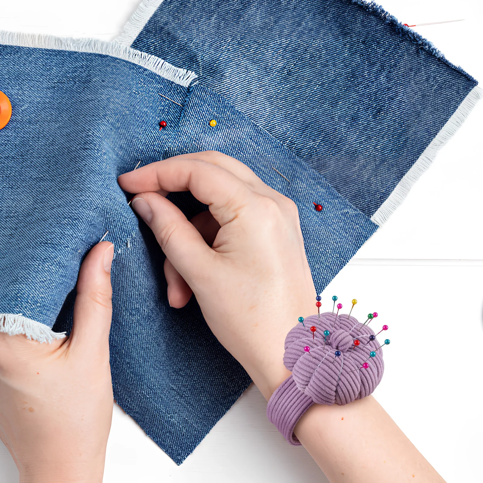 Wrist Pin Cushion Slap Bracelet For Sewing Embroidery Quilting Needle Holder Soft Pincushion Accessory Tool
Wrist Pin Cushion Slap Bracelet For Sewing Embroidery Quilting Needle Holder Soft Pincushion Accessory Tool
