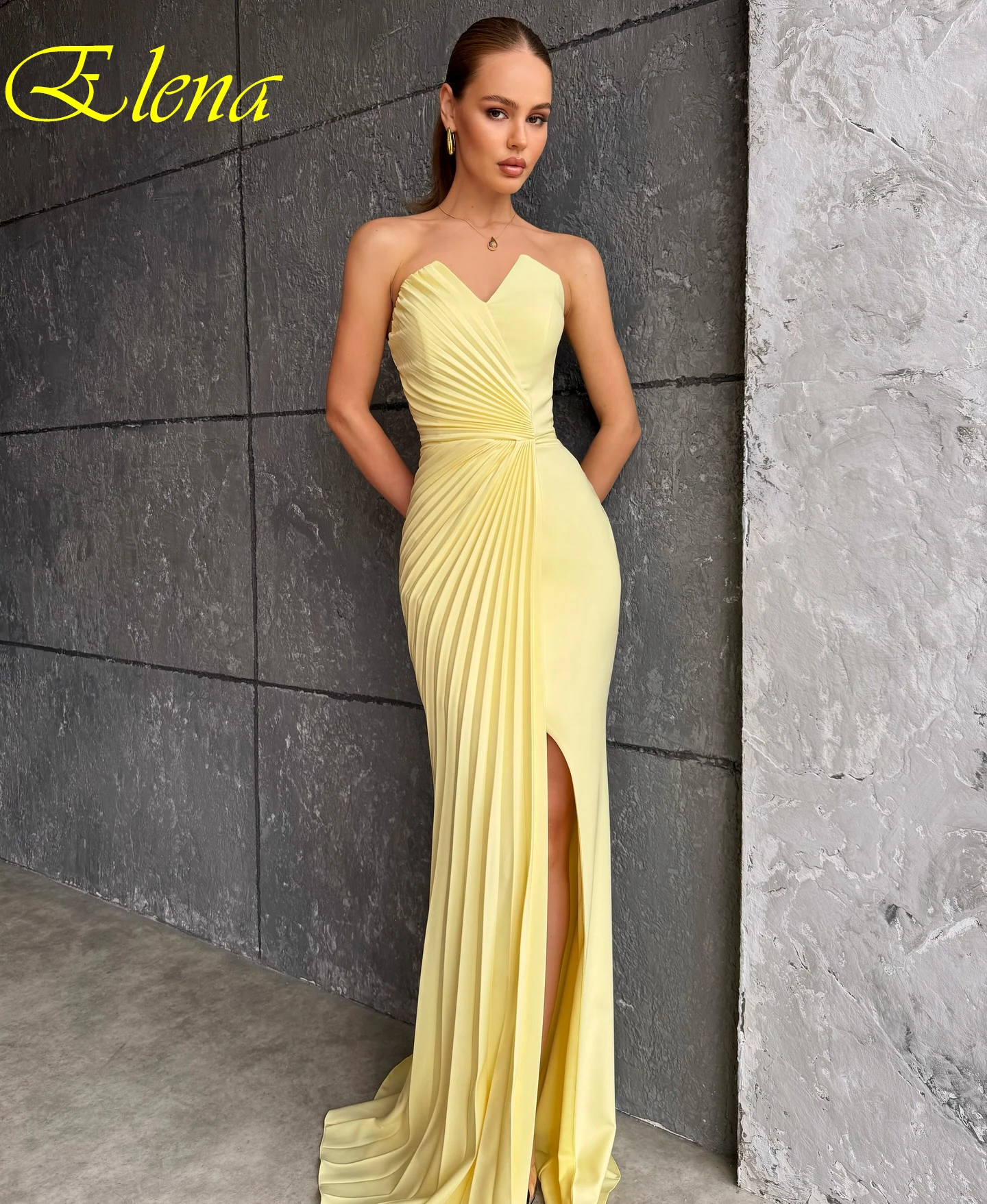 Customized Mermaid Strapless Sleeveless Elegant Formal Evening Dress Modern Fashion Celebrity Gowns Delicate Classic Party Dress
Customized Mermaid Strapless Sleeveless Elegant Formal Evening Dress Modern Fashion Celebrity Gowns Delicate Classic Party Dress