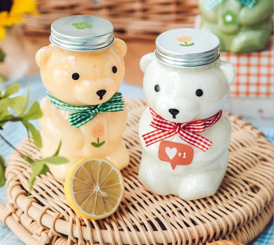 10pcs Disposable Drink Bottles Juice Storage Bottles Beverage Milk Tea Bottles Cute Bear Juice Drink Milk Tea Sealed Bottle
10pcs Disposable Drink Bottles Juice Storage Bottles Beverage Milk Tea Bottles Cute Bear Juice Drink Milk Tea Sealed Bottle