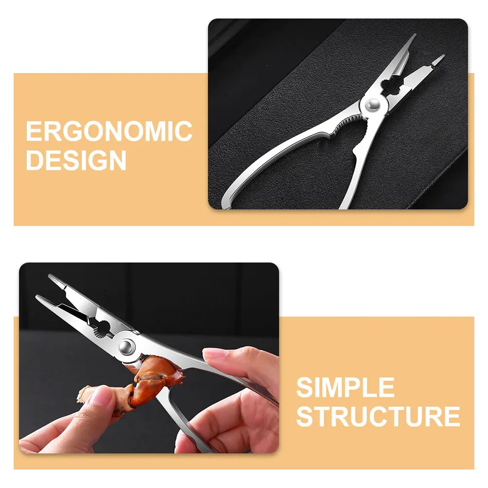 1 set Crab Eating Tools Kit 304 Stainless Steel Lobster Crackers Ergonomic Non Slip Seafood Opening Practical Household Gifts
1 set Crab Eating Tools Kit 304 Stainless Steel Lobster Crackers Ergonomic Non Slip Seafood Opening Practical Household Gifts