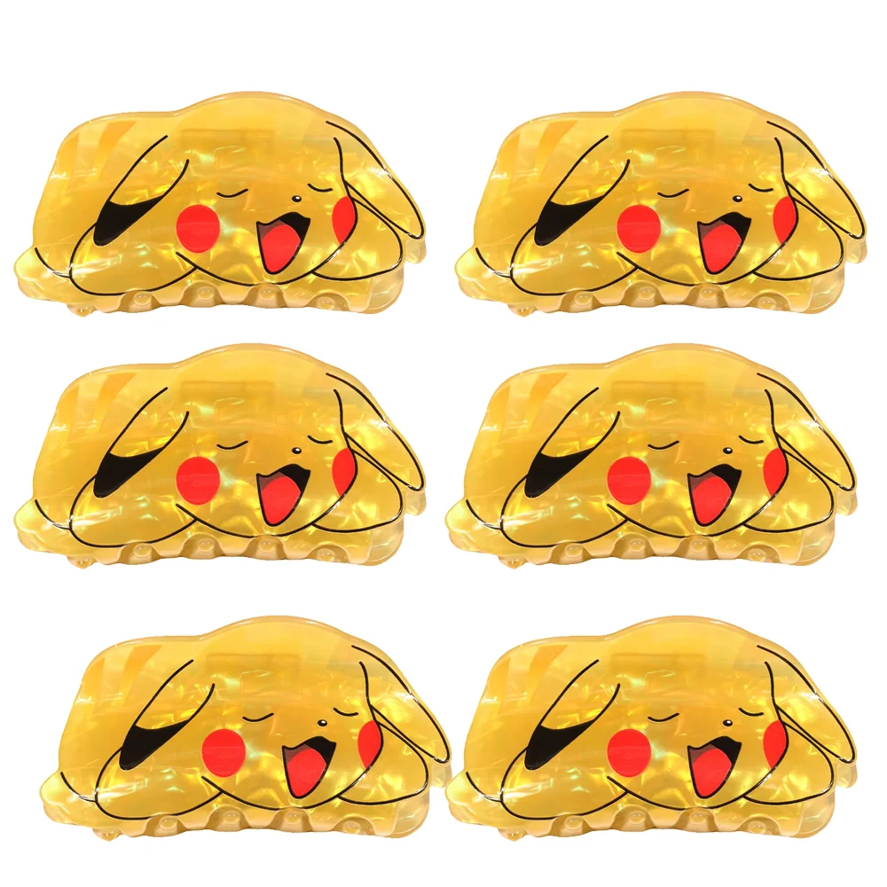 6 шт. карманные монстры Покемон Пикачу элемент молнии милые наборы заколок для волос коготь для волос подходит для густых волос
6 шт. карманные монстры Покемон Пикачу элемент молнии милые наборы заколок для волос коготь для волос подходит для густых волос