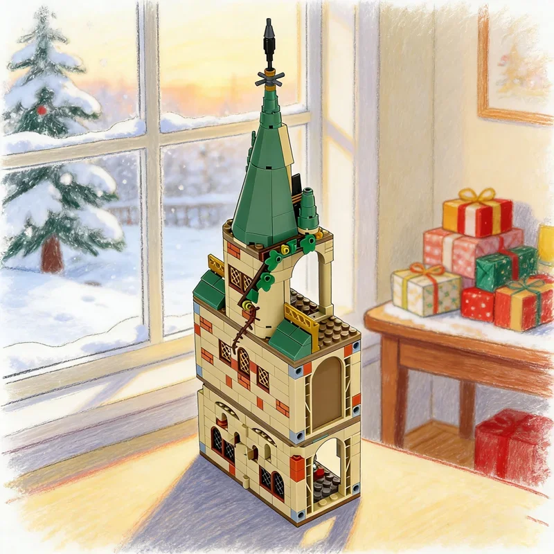 324pcs MOC Harry The Tower Hogwarts Model Building Blocks Architecture Assemble DIY Idea Festival Gifts Creative Toy Education
324pcs MOC Harry The Tower Hogwarts Model Building Blocks Architecture Assemble DIY Idea Festival Gifts Creative Toy Education