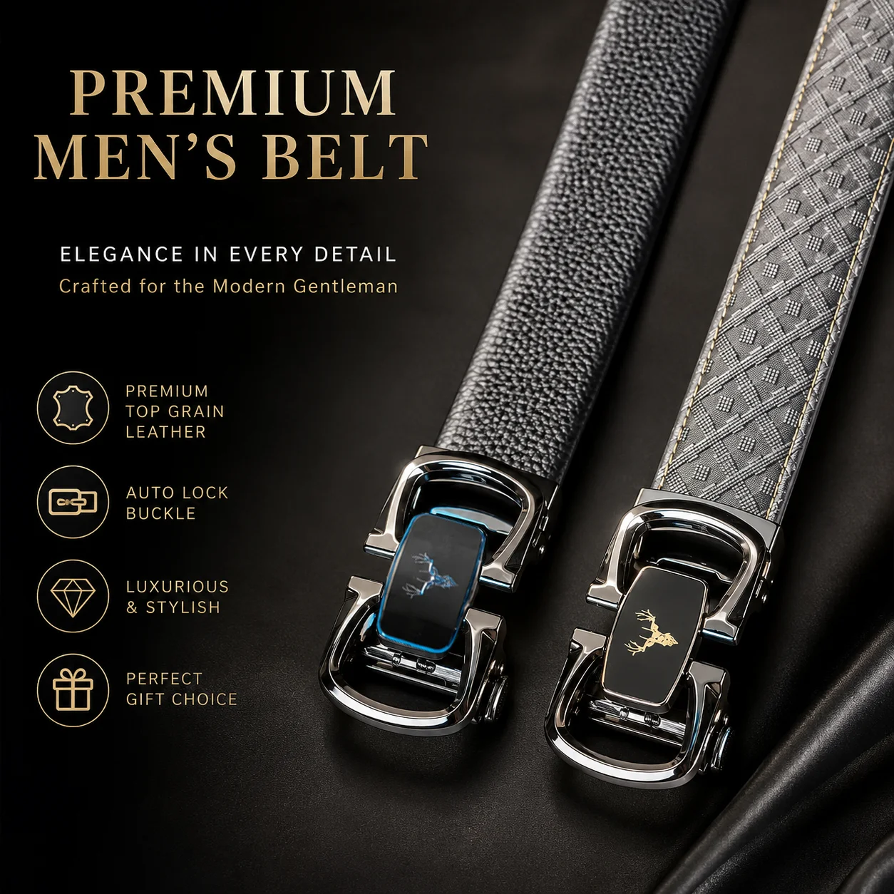Men's Business Leather Belt Father's Day Gift Valentine's Day Gift
Men's Business Leather Belt Father's Day Gift Valentine's Day Gift