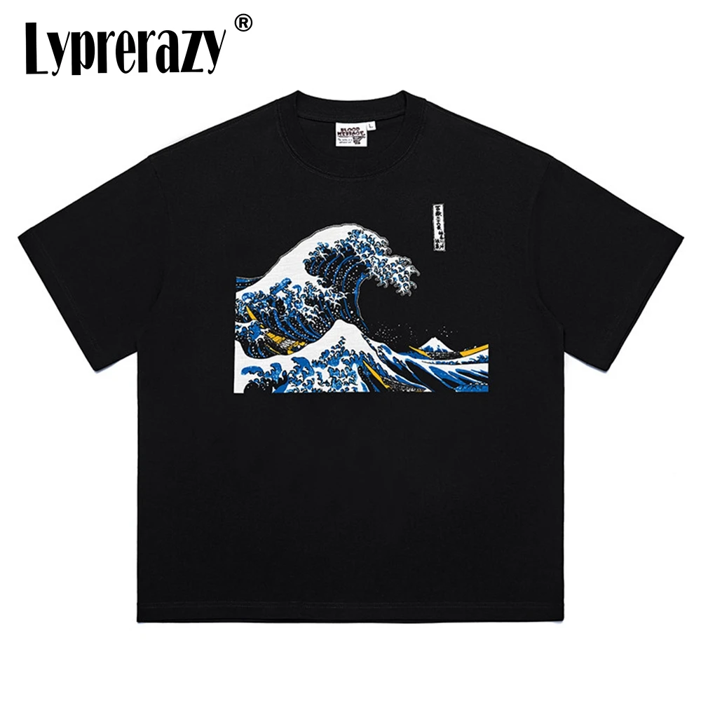 Lyprerazy Summer Kanagawa Japanese Style Short Sleeve Men's Wave Print T-Shirt
Lyprerazy Summer Kanagawa Japanese Style Short Sleeve Men's Wave Print T-Shirt