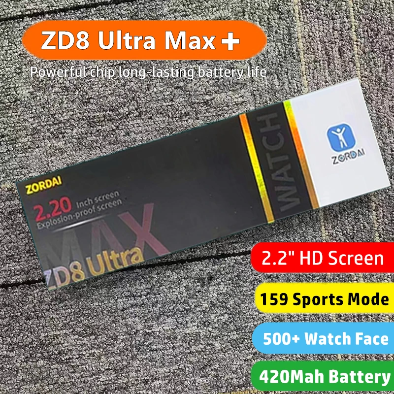 Смарт-часы ZD8 Ultra MAX Plus с компасом, спортивные умные часы с измерением сердечного ритма, с поддержкой Bluetooth и Android IOS
Смарт-часы ZD8 Ultra MAX Plus с компасом, спортивные умные часы с измерением сердечного ритма, с поддержкой Bluetooth и Android IOS