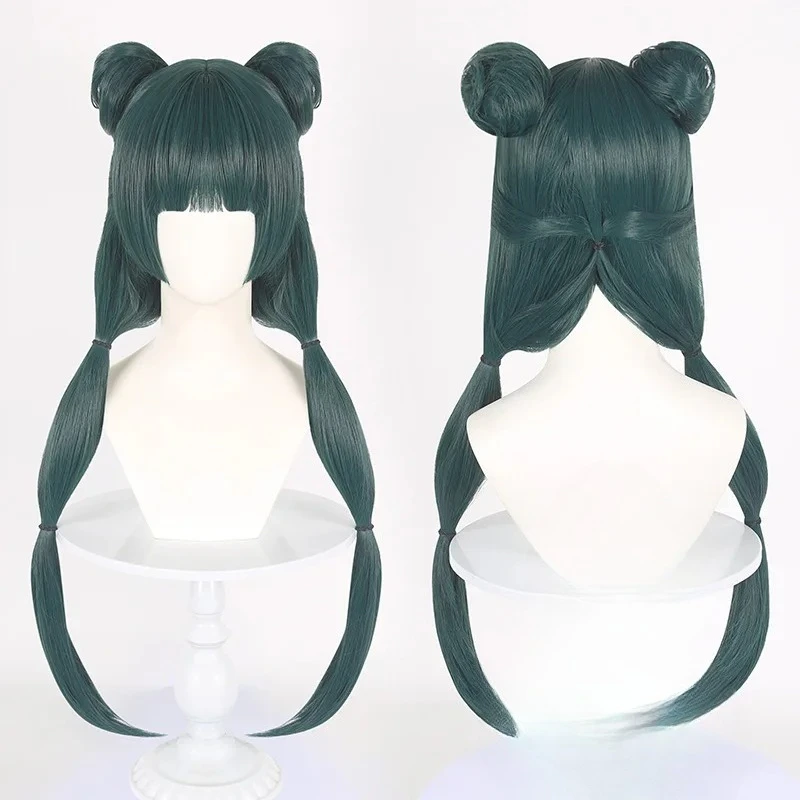 Synthetic Cosplay Wig Green Double Buns Hair with Hairpins for Yaoyaoshouno Nanomao Apothecary Diaries Maomao Anime Halloween
Synthetic Cosplay Wig Green Double Buns Hair with Hairpins for Yaoyaoshouno Nanomao Apothecary Diaries Maomao Anime Halloween
