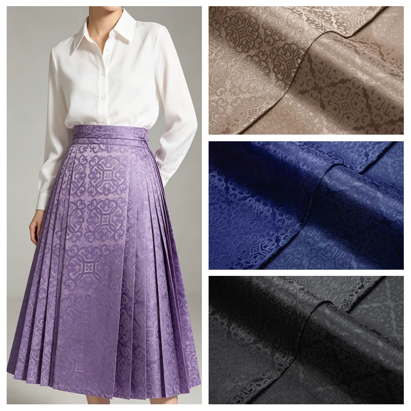 Print Brocade Jacquard Fabric By The Meter for DIY Cheongsam Hanfu Decoration Bag Clothing Sewing Pattern Cloth Chinese Style
Print Brocade Jacquard Fabric By The Meter for DIY Cheongsam Hanfu Decoration Bag Clothing Sewing Pattern Cloth Chinese Style