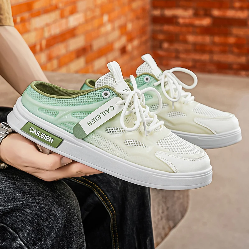 Men Cool Light Canvas Sneakers Open Weave Breathable Design Maintain Fresh Dry Feet for All Day Daily Casual Activities
Men Cool Light Canvas Sneakers Open Weave Breathable Design Maintain Fresh Dry Feet for All Day Daily Casual Activities