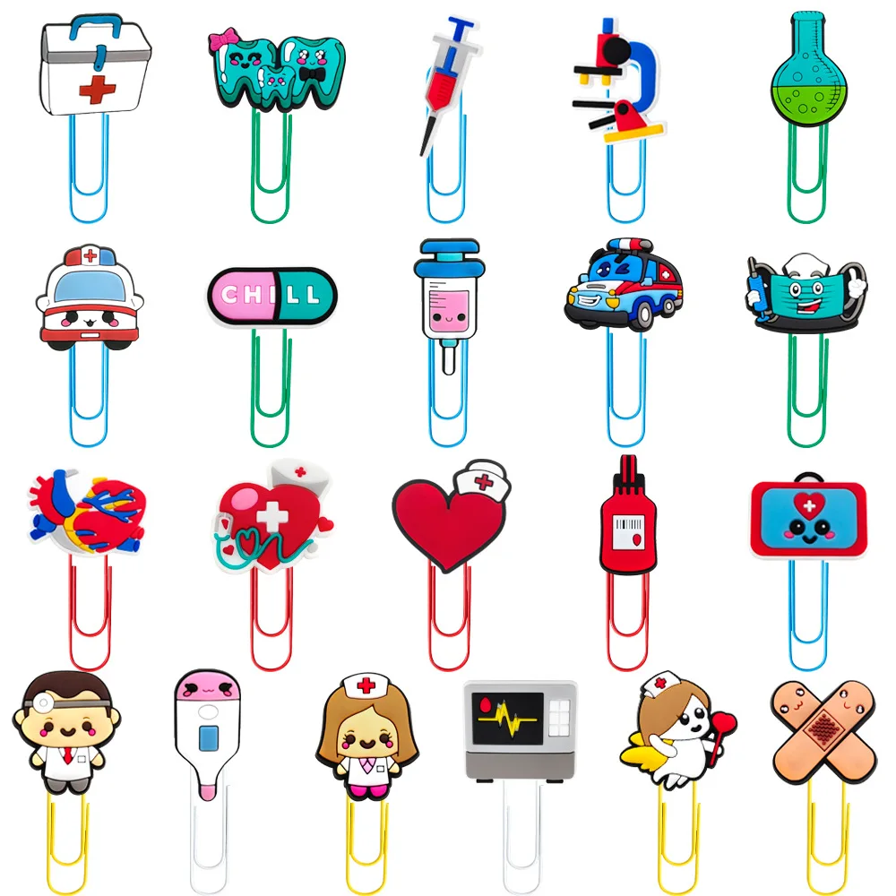 Medical Staff Large Paper Clips, Office Supplies, Creative and Cute PVC Cartoon Bookmarks Y2k Fashion Toys Anime Cartoon Frind
Medical Staff Large Paper Clips, Office Supplies, Creative and Cute PVC Cartoon Bookmarks Y2k Fashion Toys Anime Cartoon Frind