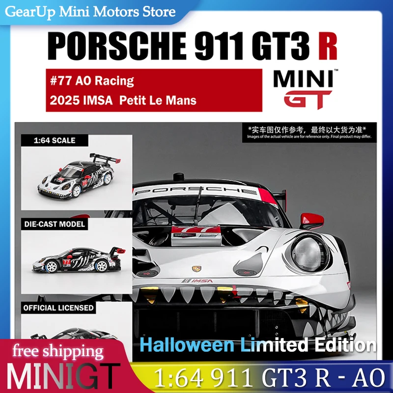 New MINIGT 1:64 Porsche 911 GT3 R AO Racing Day of The Dead Livery Halloween Gift Diecast Model Car Collectible Toy Pre-sale
New MINIGT 1:64 Porsche 911 GT3 R AO Racing Day of The Dead Livery Halloween Gift Diecast Model Car Collectible Toy Pre-sale