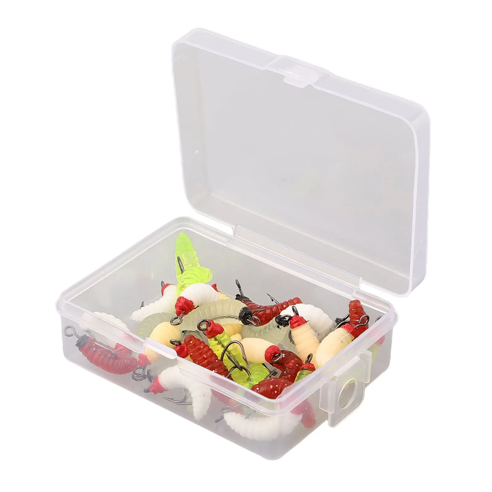 30pcs Maggot Fly Fishing Bait Wet Trout Flies Glow Worms Bait Grub With Hooks Bread Worm Silicone Artificial Soft Fishing Baits
30pcs Maggot Fly Fishing Bait Wet Trout Flies Glow Worms Bait Grub With Hooks Bread Worm Silicone Artificial Soft Fishing Baits