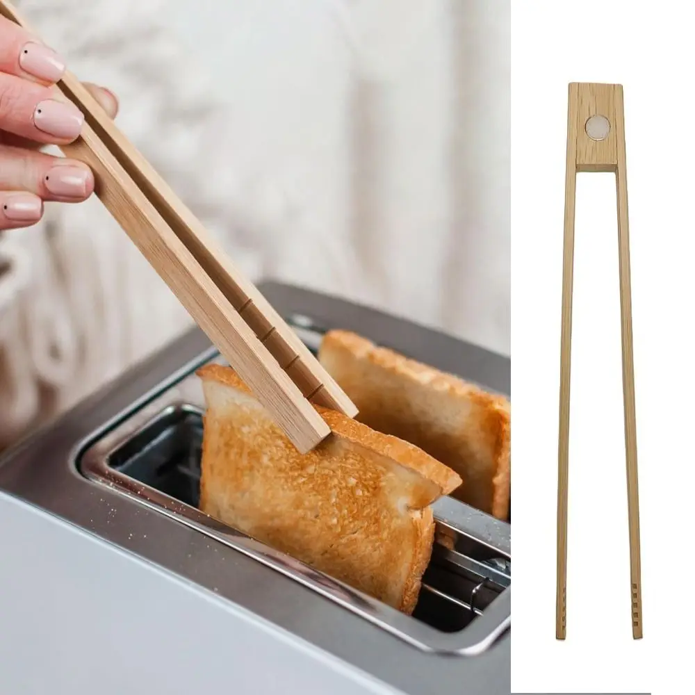 Easy To Storage Square-headed Magnetic Bamboo Toast Tong Anti-slip Long Handle Bread Clip Anti-scalding Food Clamp Cooking
Easy To Storage Square-headed Magnetic Bamboo Toast Tong Anti-slip Long Handle Bread Clip Anti-scalding Food Clamp Cooking