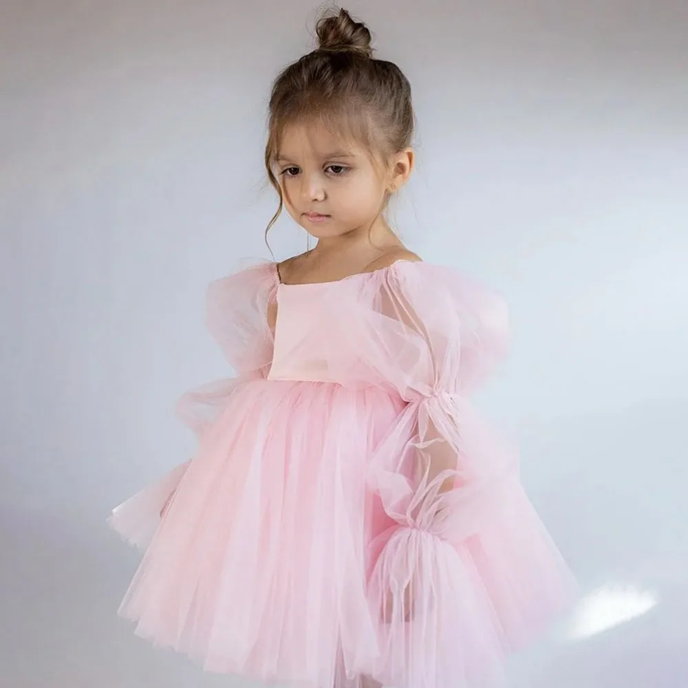 Princess Tulle Scoop Long Sleeve Flower Girl Dress Children First Communion Dress Ball Gown Wedding Party Dress Birthday Show
Princess Tulle Scoop Long Sleeve Flower Girl Dress Children First Communion Dress Ball Gown Wedding Party Dress Birthday Show