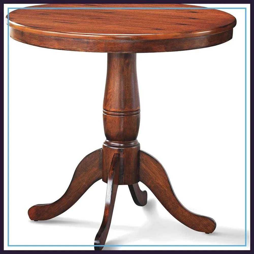 Round Dining Table for 2-4, 32" Wooden Kitchen Table with Pedestal Base, Walnut
Round Dining Table for 2-4, 32" Wooden Kitchen Table with Pedestal Base, Walnut