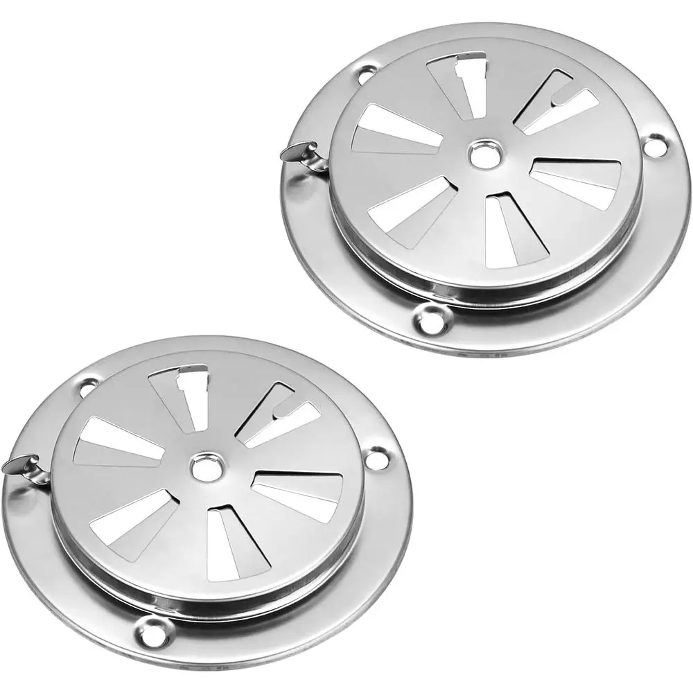 2-Piece Stainless Steel BBQ Smoker Air Vents, Adjustable Grill Vent for Controlling Smoke and Airflow
2-Piece Stainless Steel BBQ Smoker Air Vents, Adjustable Grill Vent for Controlling Smoke and Airflow