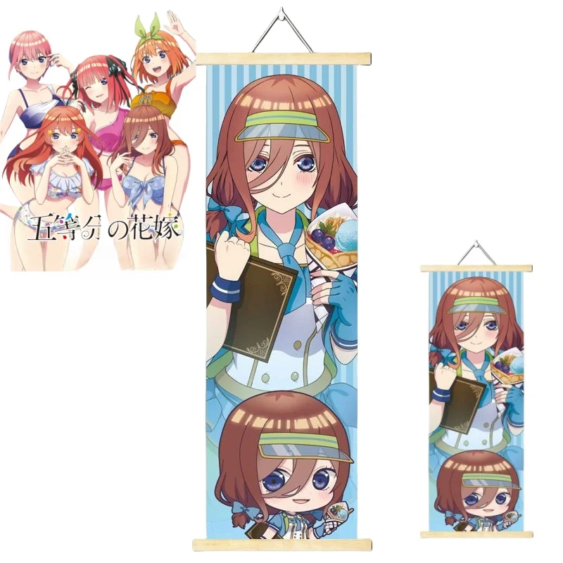 The Quintessential Quintuplets 5toubun no hanayome personality creative poster girls' room decoration scroll hanging painting
The Quintessential Quintuplets 5toubun no hanayome personality creative poster girls' room decoration scroll hanging painting