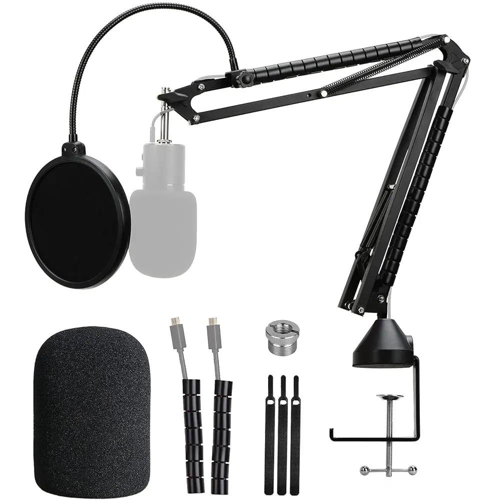 Free Shipping Boom Arm with Pop Filter - Professional Mic Stand for Broadcasting and Recording
Free Shipping Boom Arm with Pop Filter - Professional Mic Stand for Broadcasting and Recording