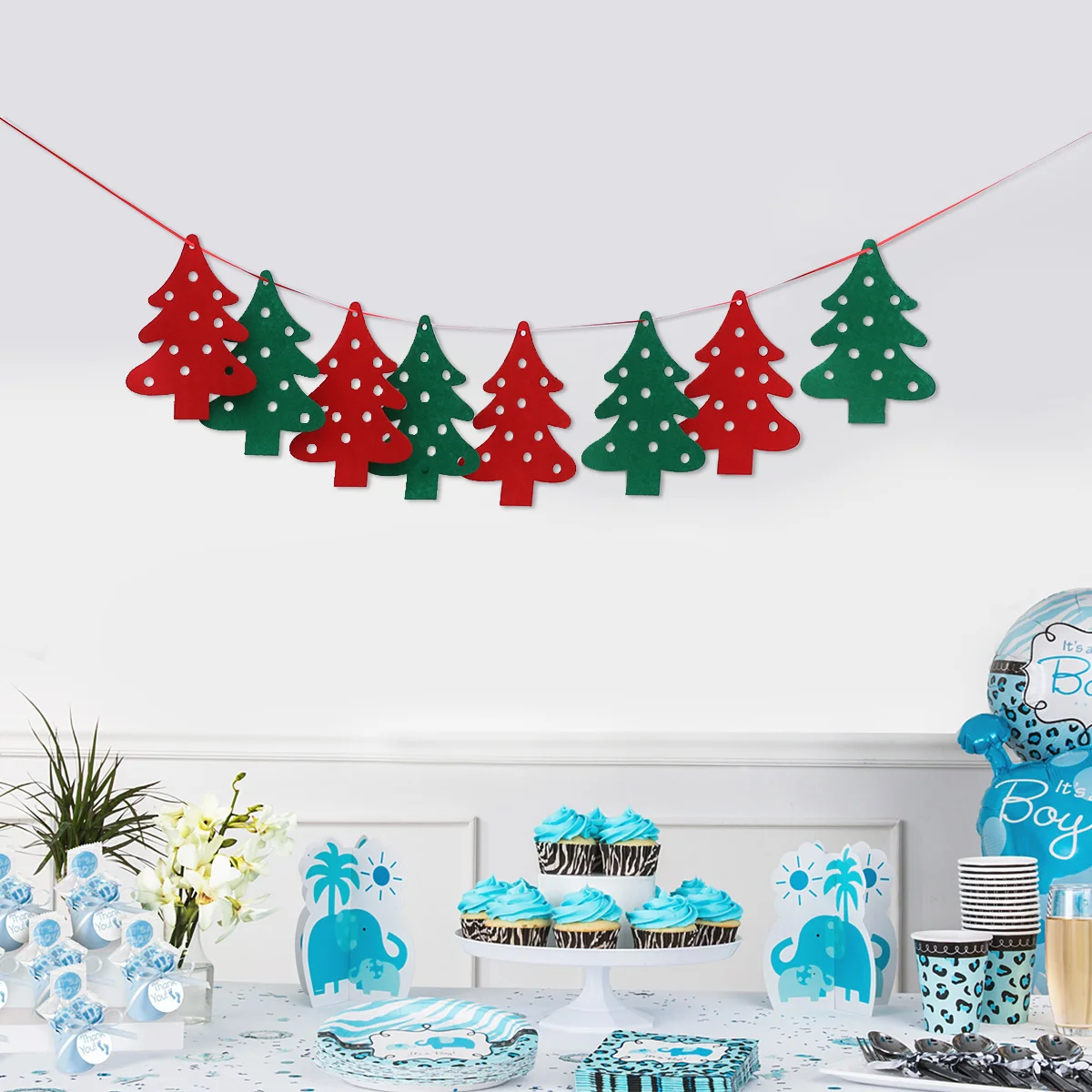 2.8M Christmas Tree Shaped Felt Bunting Garland Holiday Hanging Decoration For Kids Room Party Wall Background Banner Festive
2.8M Christmas Tree Shaped Felt Bunting Garland Holiday Hanging Decoration For Kids Room Party Wall Background Banner Festive