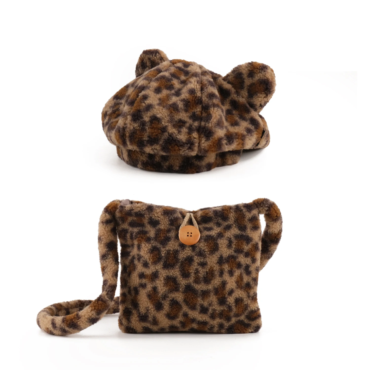 2-6 Year Kids Girls Leopard Caps Bag Sets Fashion Beret Children Autumn Winter Plush Hat Baby Accessories Messenger Backpack
2-6 Year Kids Girls Leopard Caps Bag Sets Fashion Beret Children Autumn Winter Plush Hat Baby Accessories Messenger Backpack