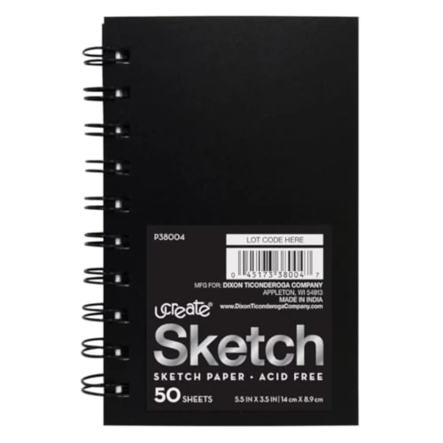 Mini Poly Cover Sketch Book, Heavyweight,,50 Sheets, 6 Books
Mini Poly Cover Sketch Book, Heavyweight,,50 Sheets, 6 Books