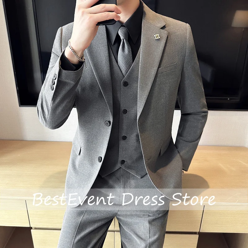 Plus Size Men Suit Formal Business Work Wedding Stage Tuxedo Fashion Men Slim Social Formal Suit 3 Pcs Customized
Plus Size Men Suit Formal Business Work Wedding Stage Tuxedo Fashion Men Slim Social Formal Suit 3 Pcs Customized