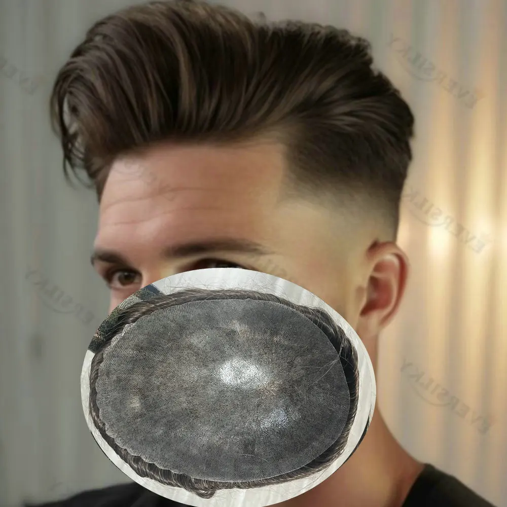 Undetectable Strong Base Men's Capillary Prosthesis Human Hair Men's Toupee 0.1mm Durable Silicone Men Wig European Hair System
Undetectable Strong Base Men's Capillary Prosthesis Human Hair Men's Toupee 0.1mm Durable Silicone Men Wig European Hair System