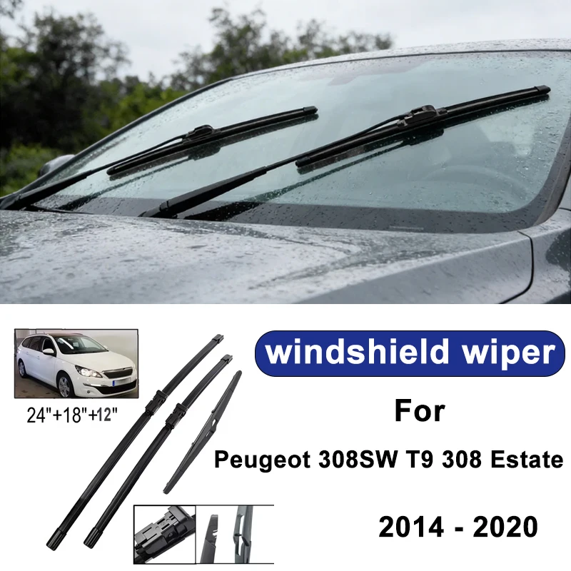 For Peugeot 308SW T9 308 Estate 2014-2020 car windshield front/rear wipers, silent wiper blades,car blade brush accessories
For Peugeot 308SW T9 308 Estate 2014-2020 car windshield front/rear wipers, silent wiper blades,car blade brush accessories