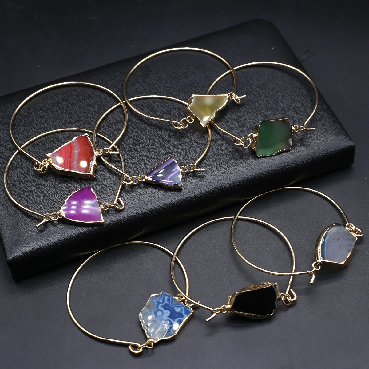 6PCS Random Natural Crystal Druzy Quartz Natural Agates Stone Bracelets For Women Men Jewelry Femme Gift
6PCS Random Natural Crystal Druzy Quartz Natural Agates Stone Bracelets For Women Men Jewelry Femme Gift