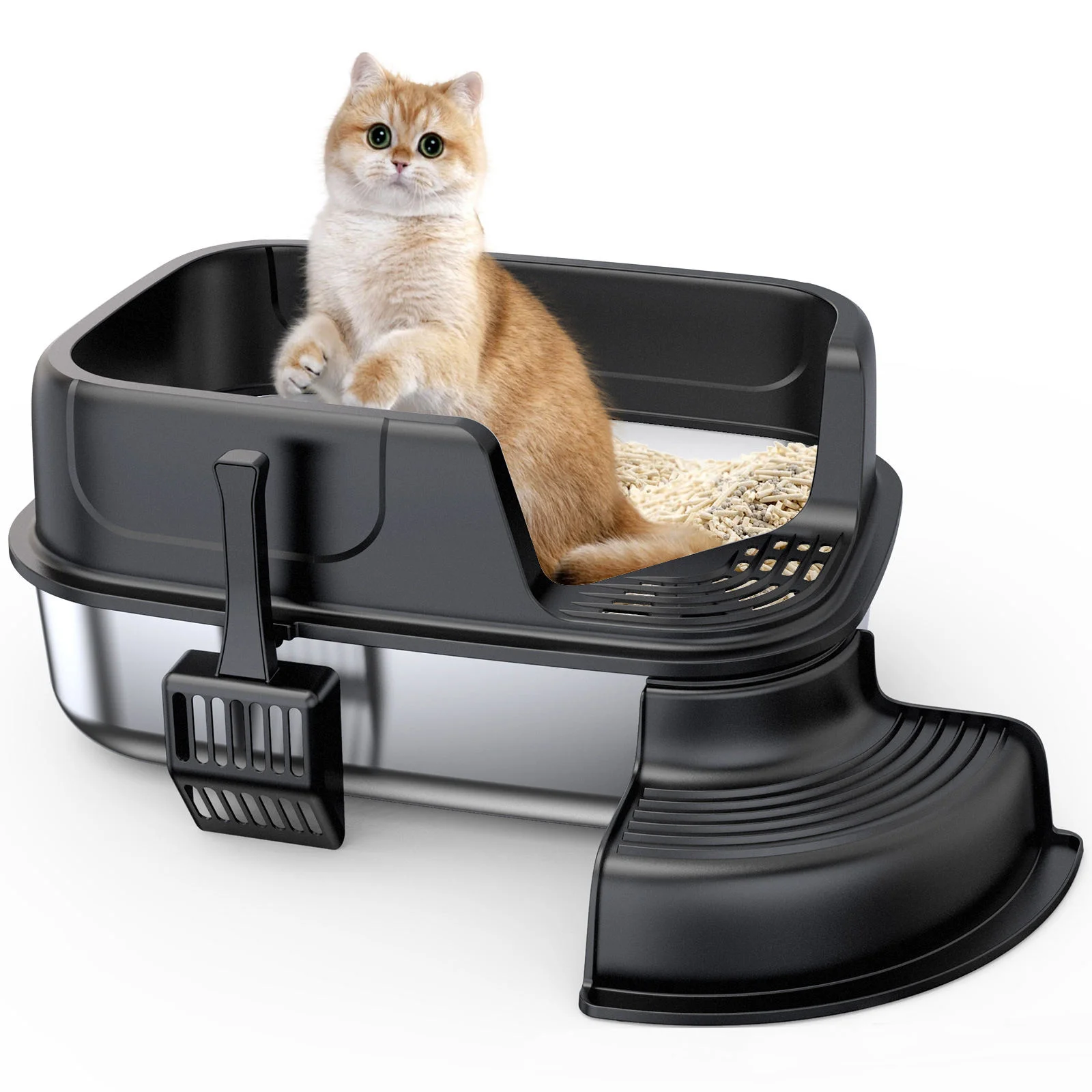 @#Smart Cat Litter Box Large Stainless Steel Semi-Enclosed Anti-Corrosion Thickened Pedal Easy Clean Pet Cat Toilet
@#Smart Cat Litter Box Large Stainless Steel Semi-Enclosed Anti-Corrosion Thickened Pedal Easy Clean Pet Cat Toilet