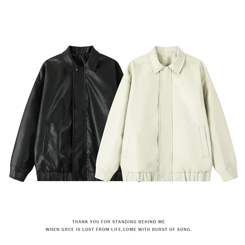 2025 Faux Leather Jackets For Men Casual Stand Collar Slim Fit Bomber Jacket Biker Motorcycle Jacket Autum Winter Solid Color Co
2025 Faux Leather Jackets For Men Casual Stand Collar Slim Fit Bomber Jacket Biker Motorcycle Jacket Autum Winter Solid Color Co