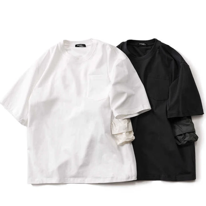 Summer New All Cotton Splicing Three-dimensional Pocket Design Loose Short Sleeved T-shirt for Men's Fashion
Summer New All Cotton Splicing Three-dimensional Pocket Design Loose Short Sleeved T-shirt for Men's Fashion