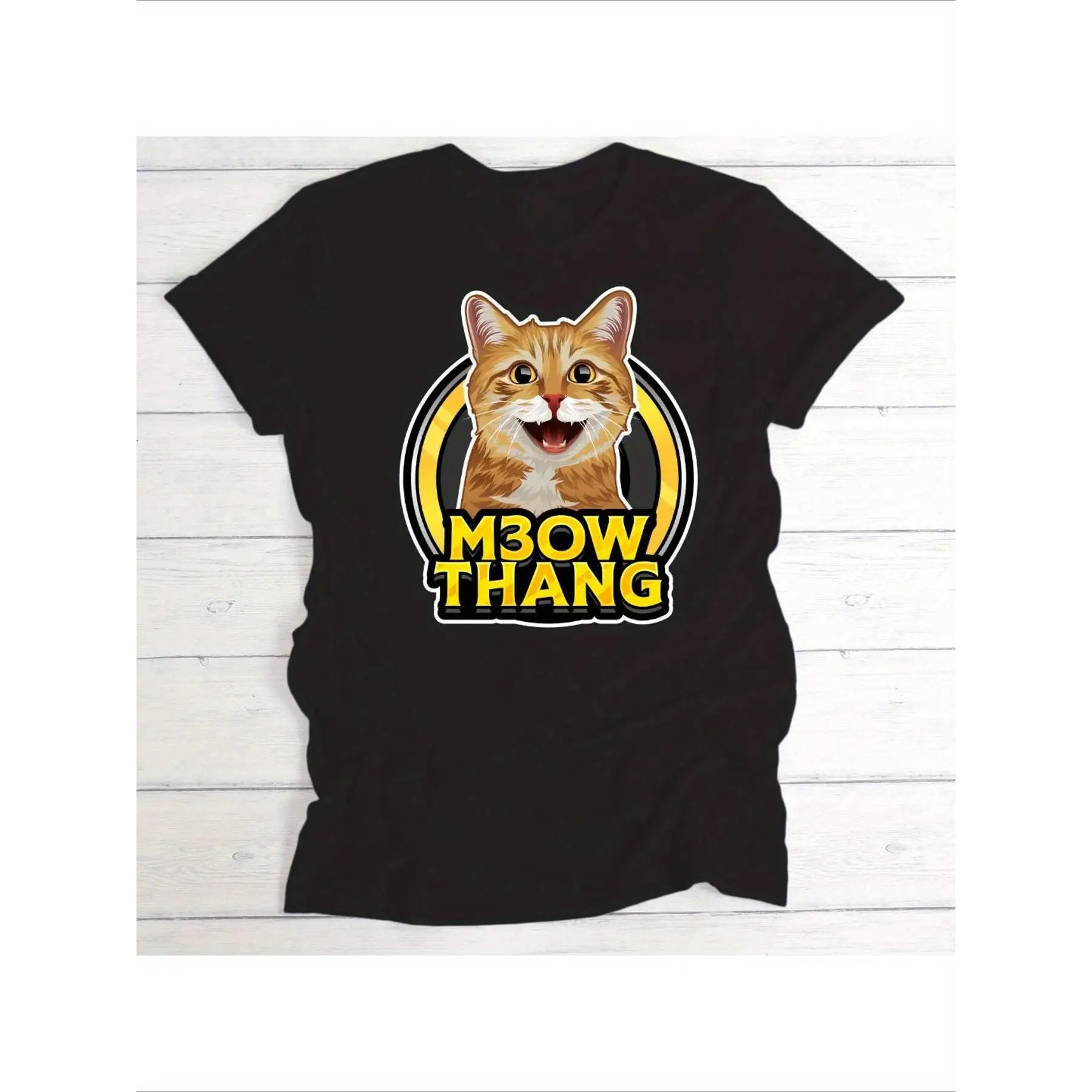 M3OW THANG T-Shirt Funny Cat Lover Tee Women's Cartoon Pet Graphic Top Casual Animal Gift
M3OW THANG T-Shirt Funny Cat Lover Tee Women's Cartoon Pet Graphic Top Casual Animal Gift