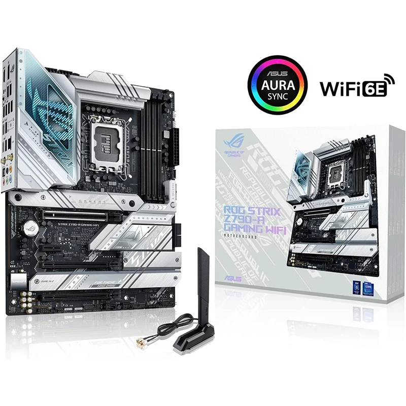 Материнская плата Asus Strix для игровых компьютеров с поддержкой Wi-Fi и D4-Intel Z790
Материнская плата Asus Strix для игровых компьютеров с поддержкой Wi-Fi и D4-Intel Z790