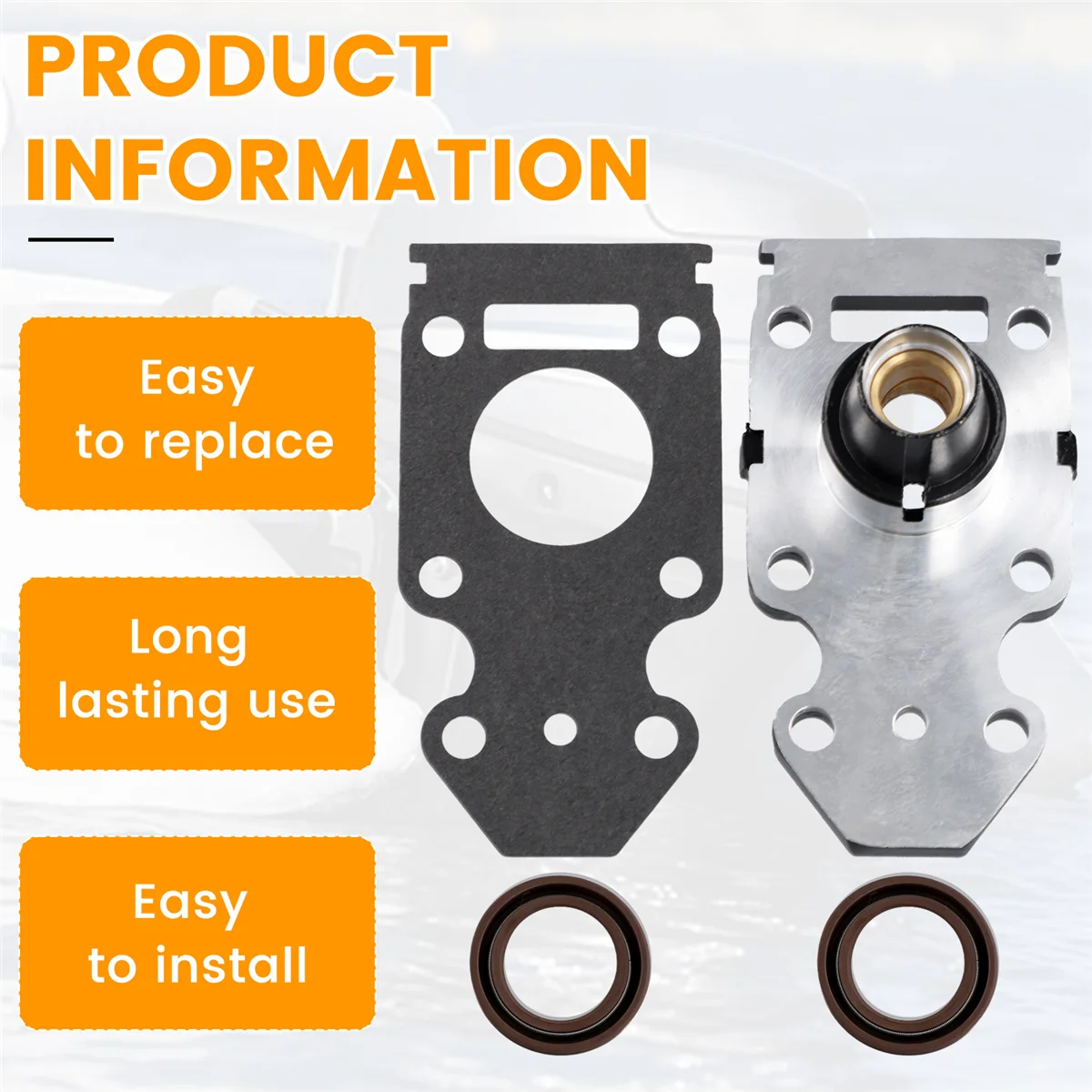 #17A Automotive Parts & Accessories,63V-45331-00-5B Housing, Bearing for Yamaha 9.9HP 15HP,Rubber+Metal
#17A Automotive Parts & Accessories,63V-45331-00-5B Housing, Bearing for Yamaha 9.9HP 15HP,Rubber+Metal