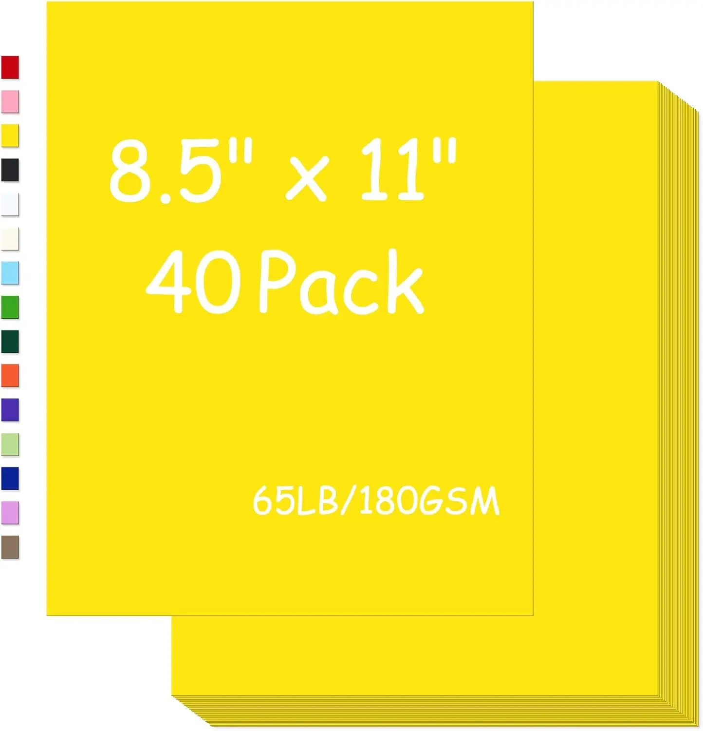 Premium Cardstock Paper 8.5 x 11, 65lb/180gsm for Printer, Drawing, Gift Tags, Invitations & Christmas Cards (40 Sheets)
Premium Cardstock Paper 8.5 x 11, 65lb/180gsm for Printer, Drawing, Gift Tags, Invitations & Christmas Cards (40 Sheets)