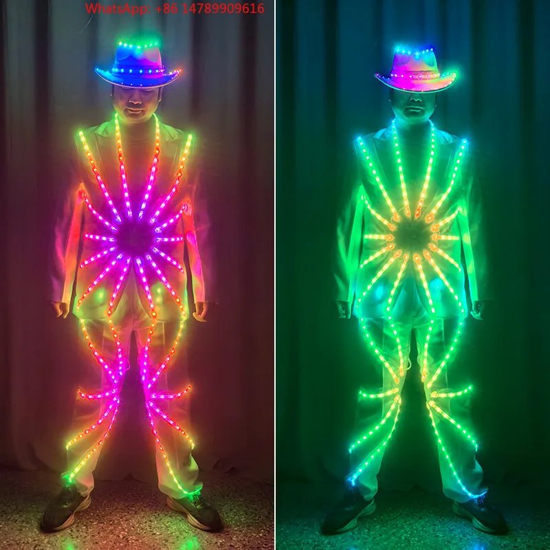 LED Luminous Robot CostumeAdult LED Costume Stilt Walking Luminous Suit Jacket With Chest Display Peorce WearCustomized Cool &
LED Luminous Robot CostumeAdult LED Costume Stilt Walking Luminous Suit Jacket With Chest Display Peorce WearCustomized Cool &